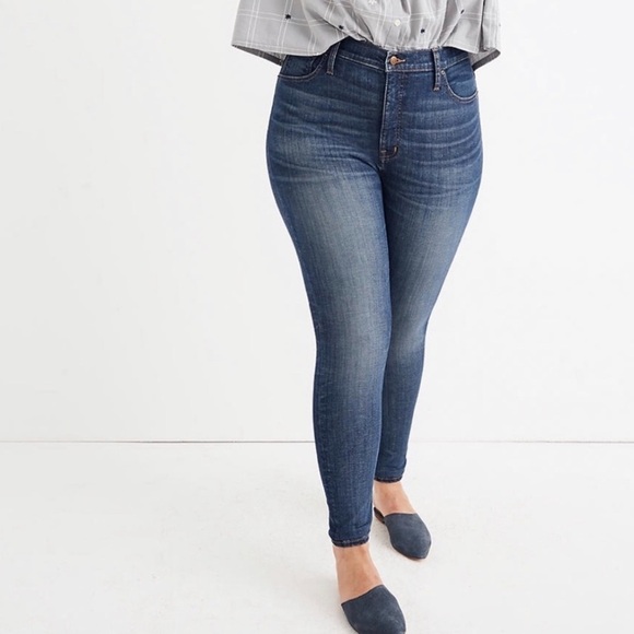 Madewell 10" High Rise Skinny Back To School Casual Stretchy jeans 37P - Picture 1 of 8